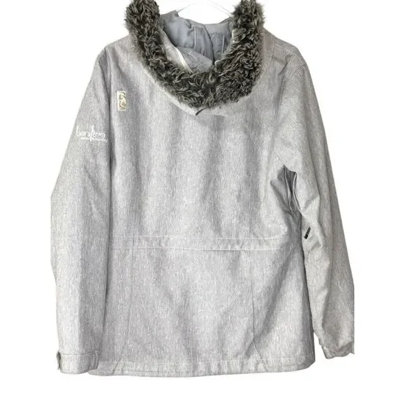 Bonfire • Arena Gray Plaid Snowboarding Winter‎ Skiing Outdoor Jacket Medium - Picture 2 of 13